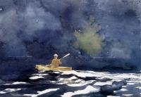 Homer, Winslow - Paddling at Dusk